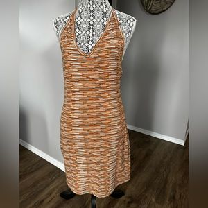 Multicolour tie up dress